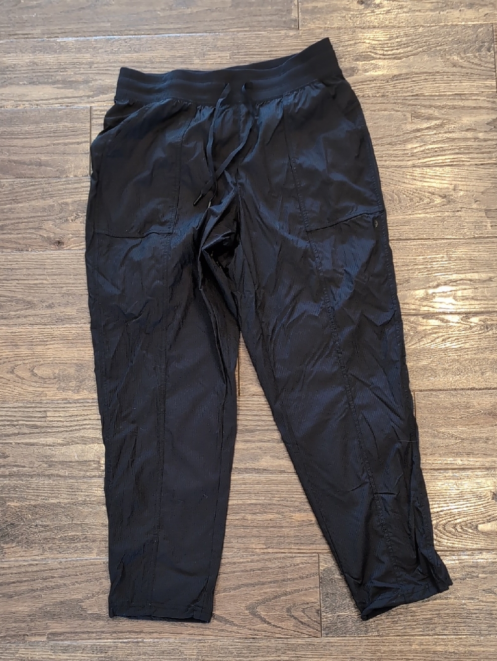 Avia Black Athletic Jogger Pants with Drawstring Waist
